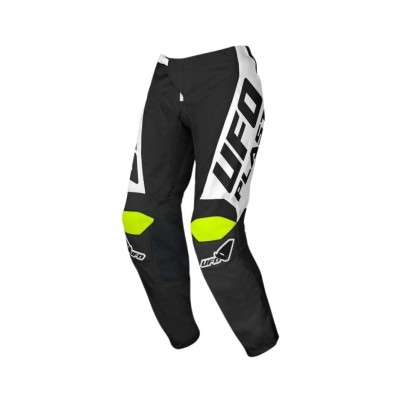 Pantaloni UFO Horizon Cross - Negru/Alb/Galben fluo