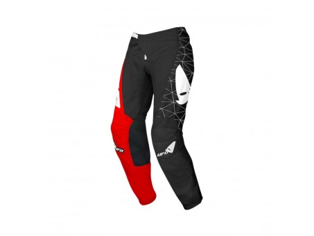 Pantaloni UFO Tecno Cross - Negru/Rosu