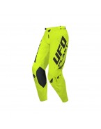 Pantaloni motocross UFO Radial Slim Cross - Galben fluo