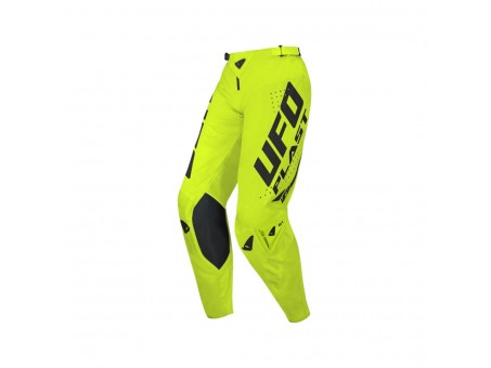 Pantaloni motocross UFO Radial Slim Cross - Galben fluo