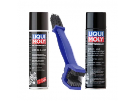 Pachet intretinere lant Liqui Moly, perie curatat lant