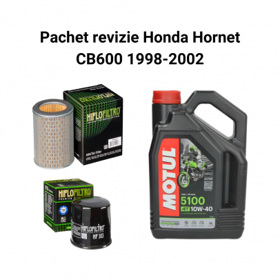 Pachet revizie Honda Hornet CB600 1998-2002 Motul 5100 Filtre HifloFiltro