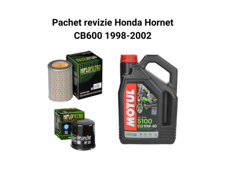 Pachet revizie Honda Hornet CB600 1998-2002 Motul 5100 Filtre HifloFiltro