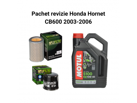 Pachet revizie Honda Hornet CB600 2003-2006 Motul 5100 Filtre HifloFiltro