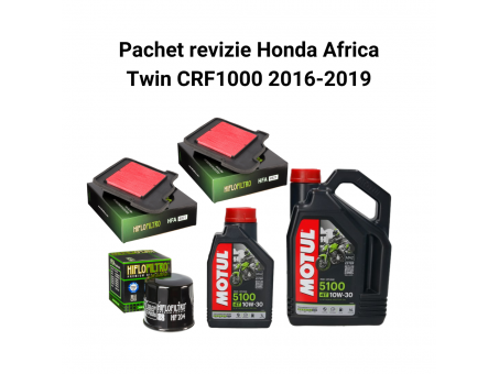 Pachet revizie Honda Africa Twin CRF1000 2016-2019 Motul 5100 Filtre HifloFiltro