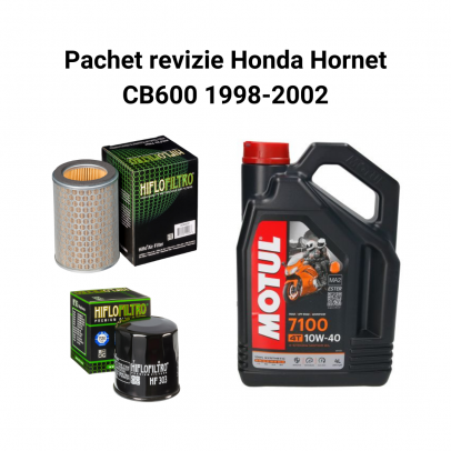 Pachet revizie Honda Hornet CB600 1998-2002 Motul 7100 Filtre HifloFiltro