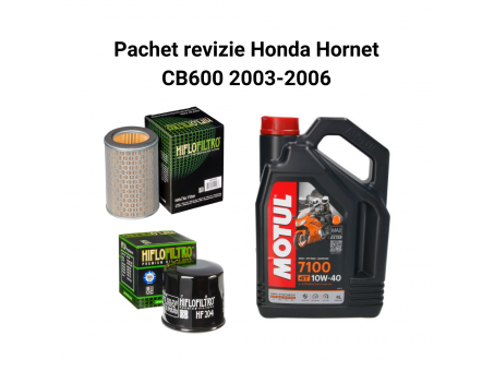 Pachet revizie Honda Hornet CB600 2003-2006 Motul 7100 Filtre HifloFiltro