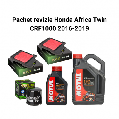 Pachet revizie Honda Africa Twin CRF1000 2016-2019 Motul 7100 Filtre HifloFiltro