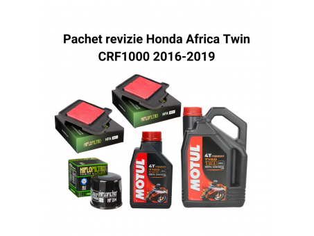 Pachet revizie Honda Africa Twin CRF1000 2016-2019 Motul 7100 Filtre HifloFiltro