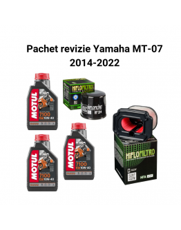 Pachet revizie Yamaha MT-07 2014-2022 Motul 7100 Filtre HifloFiltro