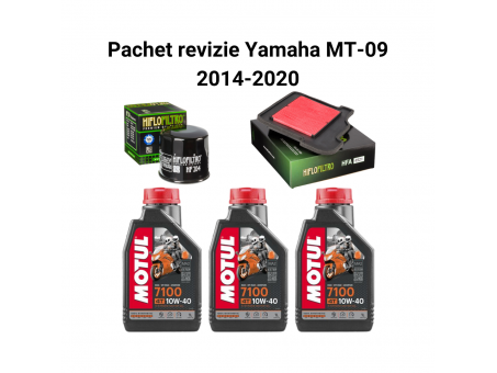 Pachet revizie Yamaha MT-09 2014-2022 Motul 7100 Filtre HifloFiltro