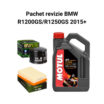 Pachet revizie BMW R1200GS/R11250GS 2015+ Motul 7100, filtre HifloFiltro