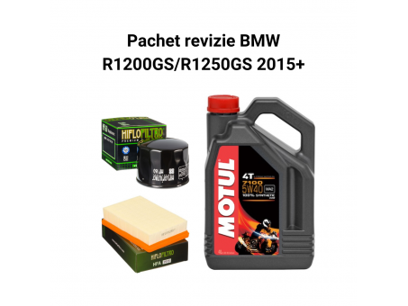 Pachet revizie BMW R1200GS/R11250GS 2015+ Motul 7100, filtre HifloFiltro