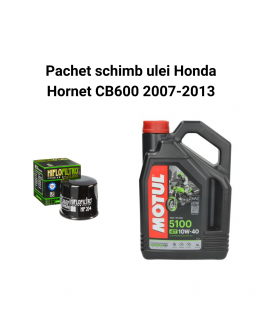Pachet schimb ulei Honda Hornet CB600 2007-2013, Motul 5100 Filtre HifloFiltro
