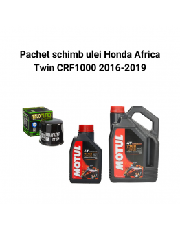 Pachet schimb ulei Honda African Twin CRF1000 2016-2019, Motul 7100, filtre HifloFiltro