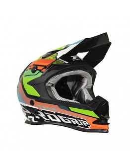 Casca Copii PROGRIP PG3009 Junior/Kid - Verde Fluo/Portocaliu,Negru