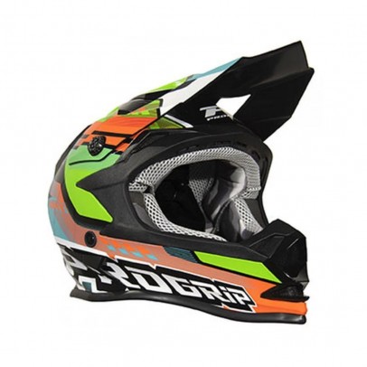 Casca Copii PROGRIP PG3009 Junior/Kid - Verde Fluo/Portocaliu/Negru