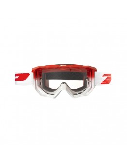 Ochelari cross-enduro PROGRIP GOGGLES PG3200-130 TR VENOM - Rosu/Alb