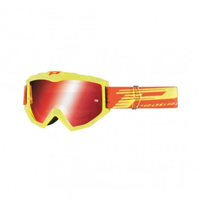 Ochelari cross-enduro PROGRIP GOGGLES PG3201 ATZAKI FL - Galben fluor