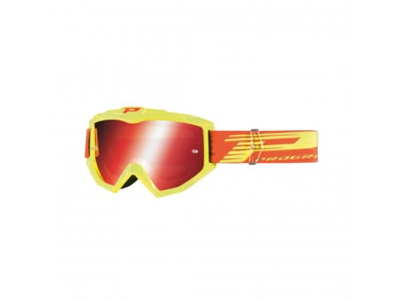 Ochelari cross-enduro PROGRIP GOGGLES PG3201 ATZAKI FL - Galben fluor