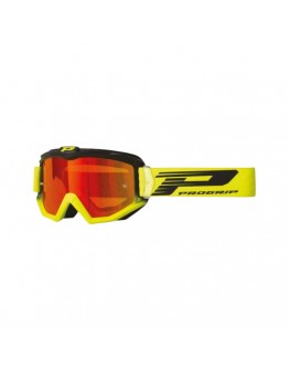 Ochelari cross-enduro PROGRIP GOGGLES PG3201 ATZAKI FL - Negru,Galben fluor