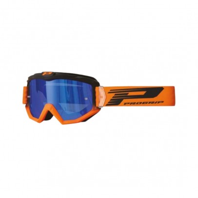 Ochelari cross-enduro PROGRIP GOGGLES PG3201 ATZAKI FL - Negru/Portocaliu fluor