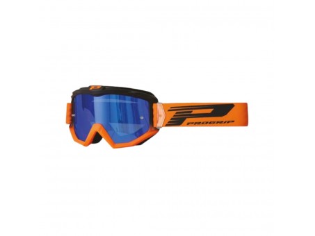 Ochelari cross-enduro PROGRIP GOGGLES PG3201 ATZAKI FL - Negru/Portocaliu fluor