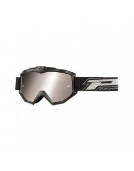 Ochelari cross-enduro PROGRIP GOGGLES PG3204-178 DARK SIDE - Negru mat/Argintiu