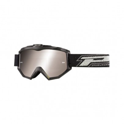 Ochelari cross-enduro PROGRIP GOGGLES PG3204-178 DARK SIDE - Negru mat/Argintiu