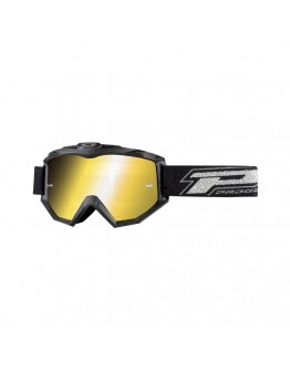 Ochelari cross-enduro PROGRIP GOGGLES PG3204-184 DARK SIDE - Negru mat/Galben