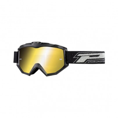 Ochelari cross-enduro PROGRIP GOGGLES PG3204-184 DARK SIDE - Negru mat/Galben