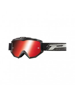 Ochelari cross-enduro PROGRIP GOGGLES PG3204-185 DARK SIDE - Negru mat/Rosu