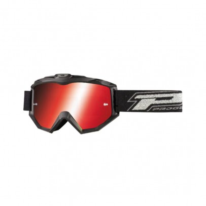 Ochelari cross-enduro PROGRIP GOGGLES PG3204-185 DARK SIDE - Negru mat/Rosu