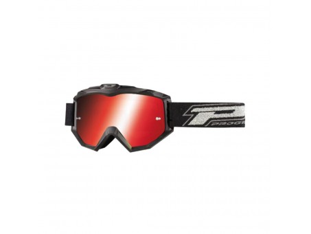 Ochelari cross-enduro PROGRIP GOGGLES PG3204-185 DARK SIDE - Negru mat/Rosu