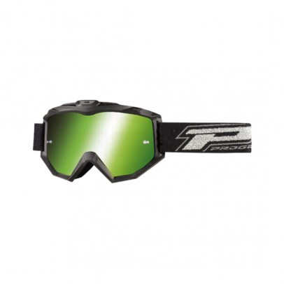 Ochelari cross-enduro PROGRIP GOGGLES PG3204-183 DARK SIDE - Negru mat/Verde