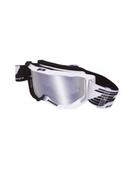 Ochelari cross-enduro PROGRIP GOGGLES PG3300-126 FL VISION - Negru/Alb