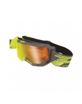 Ochelari cross-enduro PROGRIP GOGGLES PG3300-347 FL VISION - Gri/Galben fluor