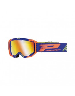 Ochelari cross-enduro PROGRIP GOGGLES PG3303-272 FL VISTA - Albastru/Portocaliu fluor