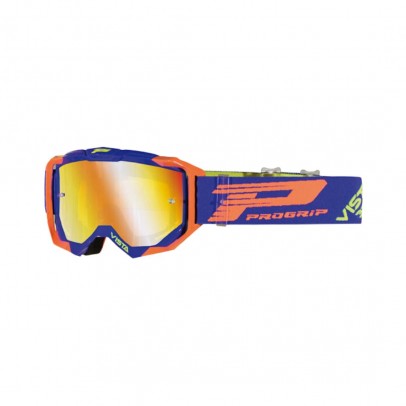 Ochelari cross-enduro PROGRIP GOGGLES PG3303-272 FL VISTA - Albastru/Portocaliu fluor