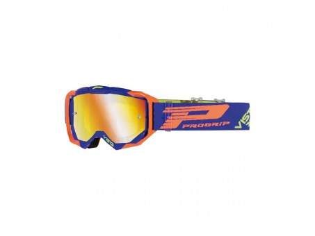 Ochelari cross-enduro PROGRIP GOGGLES PG3303-272 FL VISTA - Albastru/Portocaliu fluor