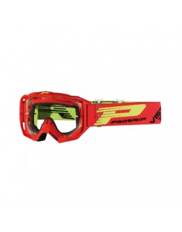 Ochelari cross-enduro PROGRIP GOGGLES PG3303-107 TR VISTA - Rosu