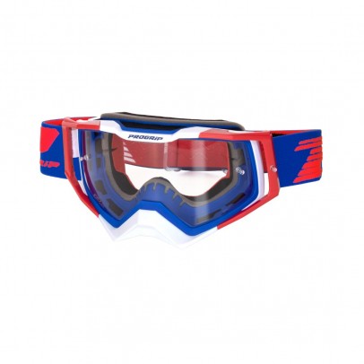 Ochelari cross-enduro PROGRIP GOGGLES PG3309-147 TR RAPID - Albastru/Rosu/Alb