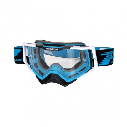 Ochelari cross-enduro PROGRIP GOGGLES PG3309-379 TR RAPID - Albastru/Alb