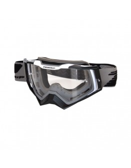 Ochelari cross-enduro PROGRIP GOGGLES PG3309-381 TR RAPID - Gri/Negru/Alb