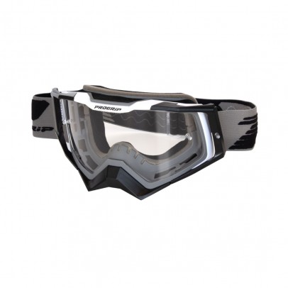 Ochelari cross-enduro PROGRIP GOGGLES PG3309-381 TR RAPID - Gri/Negru/Alb