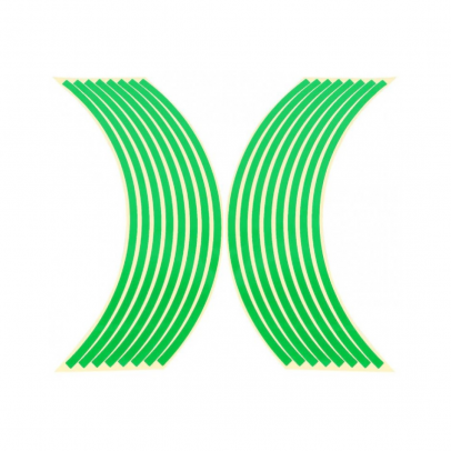 Rim stripes universale auto moto banda reflectorizanta pentru janta, Verde