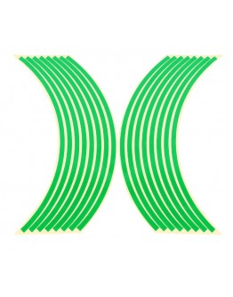 Rim stripes universale auto moto banda reflectorizanta pentru janta, Verde