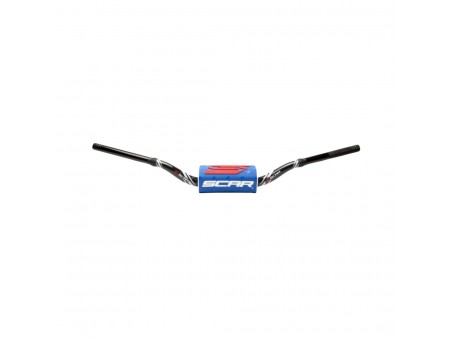 Ghidon SCAR 28,6 mm YAMAHA YZ/YZF - Negru/Alb burete - Albastru/Negru