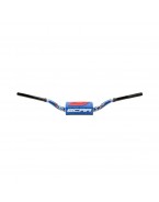 Ghidon SCAR 28,6 mm YAMAHA YZ/YZF - Albastru/Negru burete - Albastru/Negru/Alb