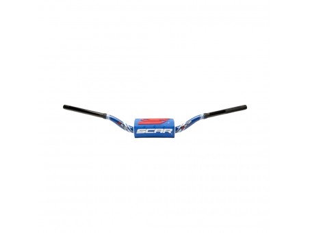 Ghidon SCAR 28,6 mm YAMAHA YZ/YZF - Albastru/Negru burete - Albastru/Negru/Alb